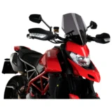 Sportscheibe New Generation Puig für Nakedbike dunkel passend für: Ducati Hypermotard