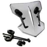 Scheibe FLANKER Puig rauchgrau passend für: Kawasaki Z, Vulcan, W, Honda CB, CBF, CMX