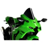 Scheibe R - Racing Puig schwarz passend für: Kawasaki ZX - 10R, ZX - 10RR
