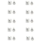 Schnellverschluss für Verkleidungen JMP 14 mm silber