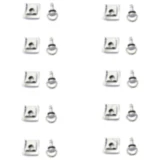 Schnellverschluss Verkleidung 17 mm silber JMP