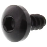 Selbstschneidende Linsenschraube 5 mm x 10 mm Alu schwarz