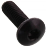 Linsenschraube JMP Bolt M4X0.7 mm 12 mm Alu schwarz