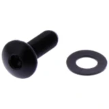 Linsenschraube JMP Bolt M4X0.5 mm 12 mm Aluminium schwarz