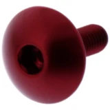 Linsenschraube für Motorräder JMP Bolt M5X0.8 mm 16 mm Alu rot