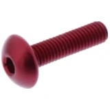Linsenschraube JMP Bolt M5X0.8 mm 20 mm Alu rot