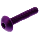 Linsenschraube M5x0.8mm 25mm Aluminium violett