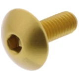 Linsenschraube JMP Bolt M6X1.00 mm 16 mm Alu gold