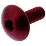 Linsenschraube JMP M6x1.00 mm 16 mm Aluminium rot