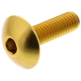 Linsenschraube für JMP Bolt M6X1.00 mm 20 mm Aluminium gold
