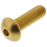 Linsenschraube JMP Bolt M6X1.00 mm 20 mm Alu gold