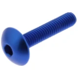 Linsenschraube JMP Bolt M6X1.00 mm 30 mm Alu blau