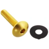 Linsenschraube JMP Bolt M6X1.00 mm 30 mm Alu gold