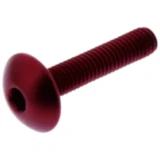 Linsenschraube M6X1.00 mm 30 mm Alu rot