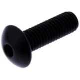 Linsenschraube M8X1.25mm 25mm Aluminium schwarz