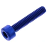 Zylinderschraube JMP M4X0.7 mm 20 mm Aluminium blau
