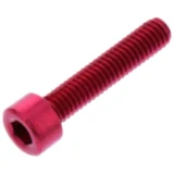 Zylinderschraube M4X0.7 mm 20 mm Alu rot