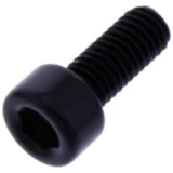 Zylinderschraube M5X0.8 mm 12 mm Aluminium schwarz