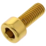 Zylinderschraube M5X0.8mm 12mm Aluminium gold