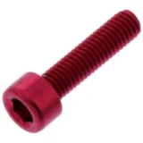 Zylinderschraube JMP M5X0.8 mm 20 mm Aluminium rot