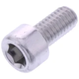 Zylinderschraube für Motorräder JMP Bolt M6X1.00 mm 12 mm Alu silber