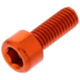 Zylinderschraube M6X1.00 mm 16 mm Alu orange