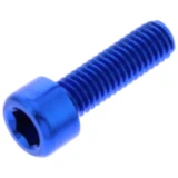 Zylinderschraube JMP Bolt M6X1.00 mm 20 mm Aluminium blau