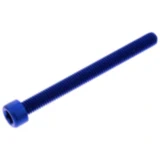 Zylinderschraube JMP Bolt M6X1.00mm 65mm Aluminium blau