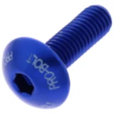 Linsenschraube JMP Bolt M5X0.8 mm 16 mm Aluminium blau