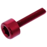 Zylinderschraube JMP Bolt M4X0.7 mm 20 mm Alu rot für Motorräder