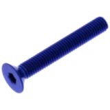 Senkschraube M5X0.8 mm 35 mm Aluminium blau