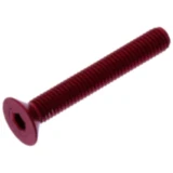 Senkschraube M5X0.8 mm 35 mm Aluminium rot