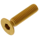 Senkschraube M6X1.00 mm 25 mm Alu gold