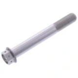 Schraube JMP Sechskant M10 x 1.25 mm 75 mm Alu Racing silber