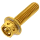 Sechskantschraube JMP Bolt M6X1 mm 20 mm Alu Racing gold für Motorräder