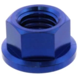 Bundmutter für M10 x 1.5 mm Titan blau