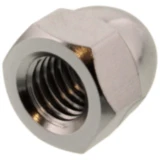 Hutmutter JMP M8X1.25 mm Aluminium silber