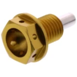 Ölablassschraube magnetisch JMP Bolt M12X1. 5 mm 15 mm Alu Racing gold passend für: Honda TRX, CB, CBR