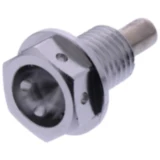 Ölablassschraube magnetisch JMP Bolt M12X1. 5 mm 15 mm Alu Racing silber passend für: Honda TRX, CB, CBR