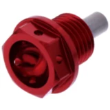 Ölablassschraube magnetisch JMP Bolt M14X1. 5 mm 12 mm Alu Racing rot passend für: Triumph Tiger, Bonneville, Street Triple