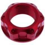 Mutter Lenkkopf JMP Bolt M25X1MM Alu rot passend für: Triumph Street Triple, Speed Triple, Daytona