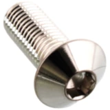 Linsenschraube M10 x 1.25 mm 25 mm Edelstahl V4A für Motorräder