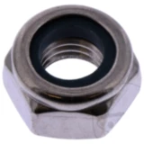 Edelstahl M10 x 1.5 mm selbstsichernde Sechskantmutter