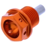 Ölablassschraube magnetisch JMP Bolt M14X1. 25 mm 12 mm Alu Racing orange passend für: Suzuki AN, UH, DR