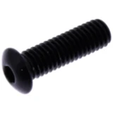 Linsenschraube M5X0.8mm 16mm Aluminium schwarz