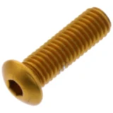 Linsenschraube JMP M5X0.8mm 16mm Aluminium Gold