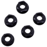 Mutter Kettenrad Satz JMP Bolt M8X1. 25 mm Edelstahl V4A schwarz passend für: MV Agusta Brutale, F4, F3