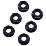 Mutter Kettenrad Satz JMP Bolt M8X1. 25 mm Edelstahl V4A schwarz passend für: Aprilia Pegaso, SXV, RXV