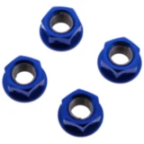 Mutter Kettenrad Satz JMP Bolt M10 x 1. 25 mm Alu Racing blau passend für: Honda CB, TRX, XL
