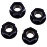 Mutter Kettenrad Satz JMP Bolt M10 x 1. 25 mm Alu Racing schwarz passend für: Honda CB, TRX, XL